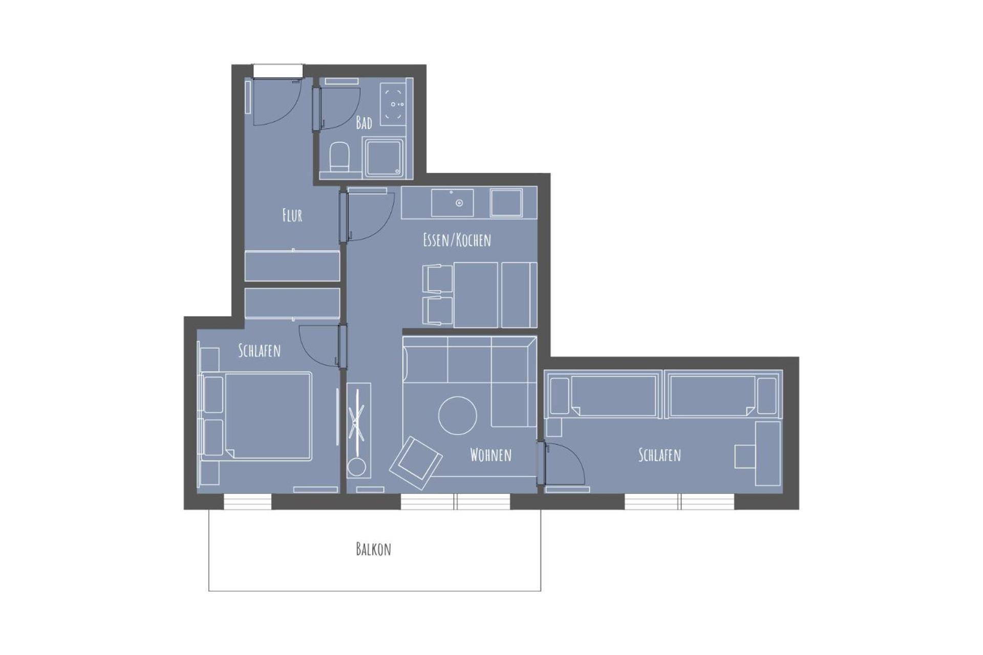 Apartmenthaus B3 Norderney Ruang foto