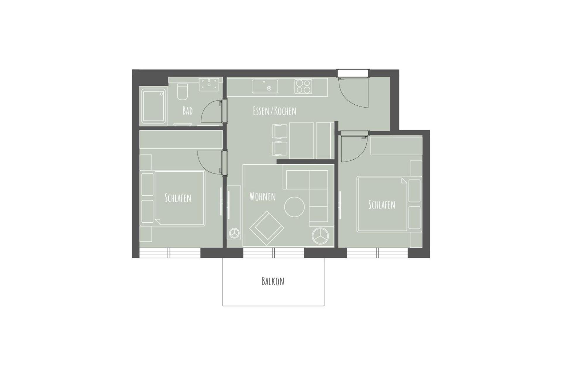 Apartmenthaus B3 Norderney Ruang foto